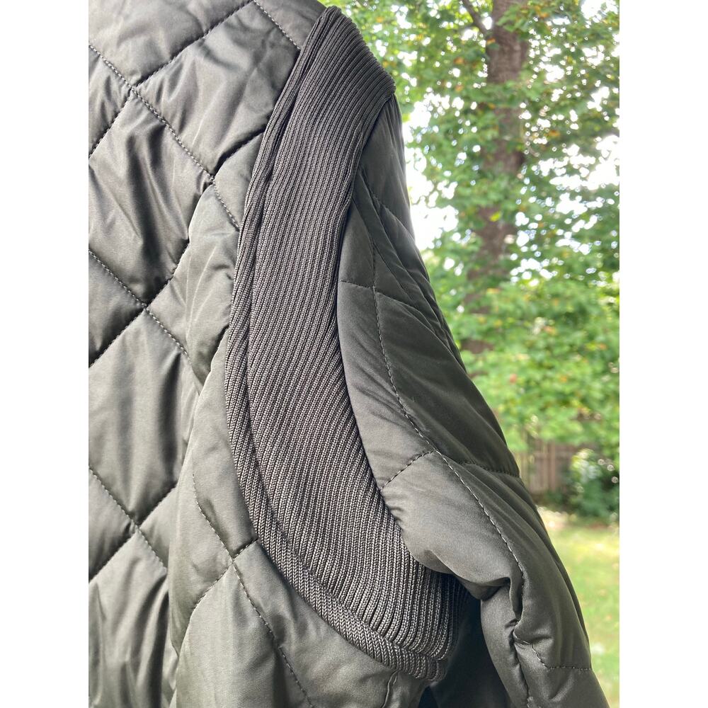 Banana Republic -Old Money Olive Quilted Barn Jacket Corduroy Collar - Mens M - Picture 11 of 13